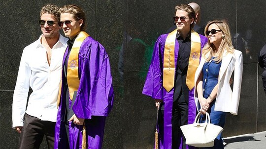 Reese Witherspoon ve Ryan Phillippe, oğulları Deacon'ın NYU mezuniyet töreninde...