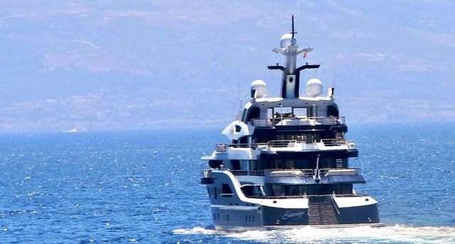 Suudi Prensinin 150 Milyon Dolarlık Yatı Bodrum'da Görüntülendi