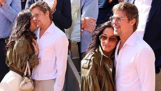 Brad Pitt ve Sevgilisi Ines de Ramon Roland-Garros Finalini Birlikte İzledi