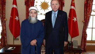 Erdoğan Dolmabahçe'de Cübbeli Ahmet Hoca'yı Kabul Etti