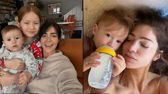 Oyuncu Janet Montgomery, ikinci bebeğini doğurduktan 10 gün sonra eşi Joe Fox'un...