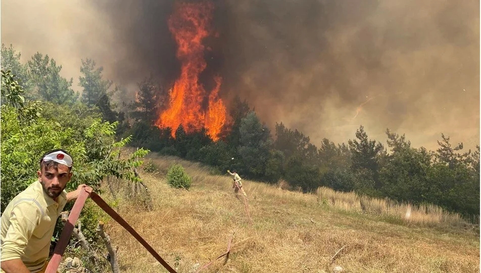 Orman Yangınlarında Evler Yandı, 2 Kişi Gözaltına Alındı!