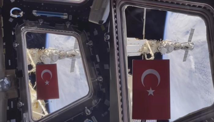 Rus Kozmonot Uzayda Türk Bayrağı Dalgalandırdı
