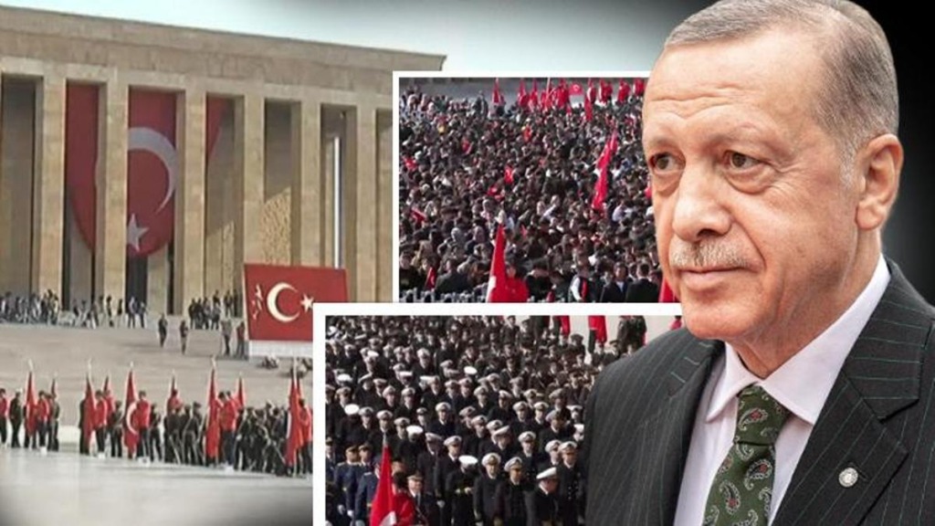 Erdoğan Ve Devlet Erkanı, Anıtkabir'de 29 Ekim Kutlamalarına Katıldı