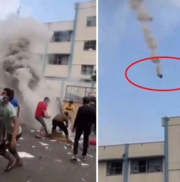 İsrail, Gazze'de Şati Kampı'ndaki Bir Okulu Fosfor Bombasıyla Vurdu!