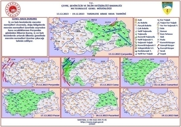 Meteoroloji'den Türkiye Genelinde Kuvvetli Yağış Uyarısı!