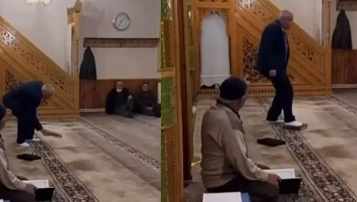Kur'an-ı Kerim'i Camide Ayağıyla Basıp Çiğneyen Kişi Gözaltına Alındı!