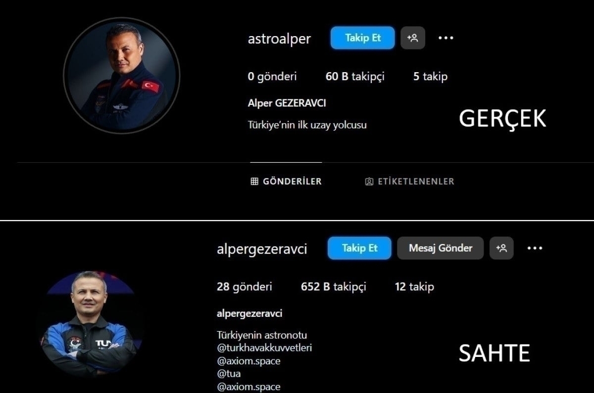 Astronot Alper Gezeravcı'nın Instagram Hesabı Var Mı? Sahtesi 600 Kişi Oldu...