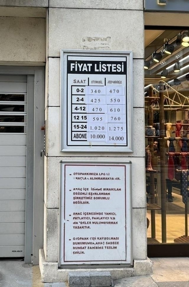Laleli'deki Otopark Fiyatları Görenleri Şaşkına Çeviriyor!