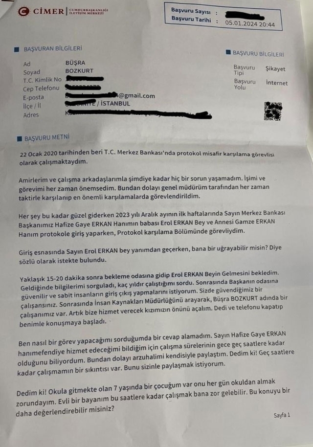 Merkez Bankası Çalışanı Büşra Bozkurt'tan Çarpıcı İddia: Görevime İade Edilmeliyim!
