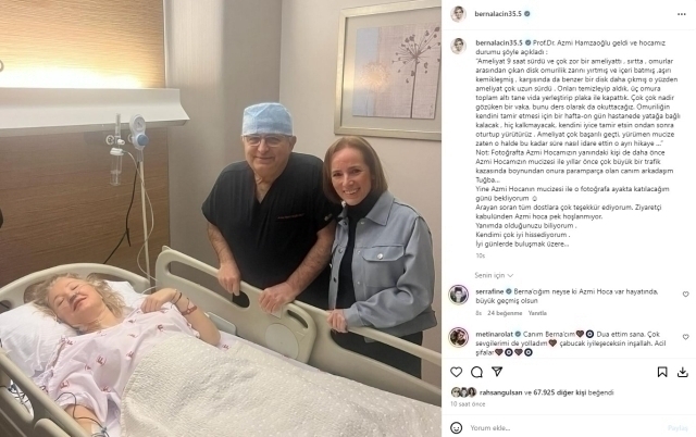Berna Laçin'den Ameliyat Sonrası Güncel Durum Açıklaması